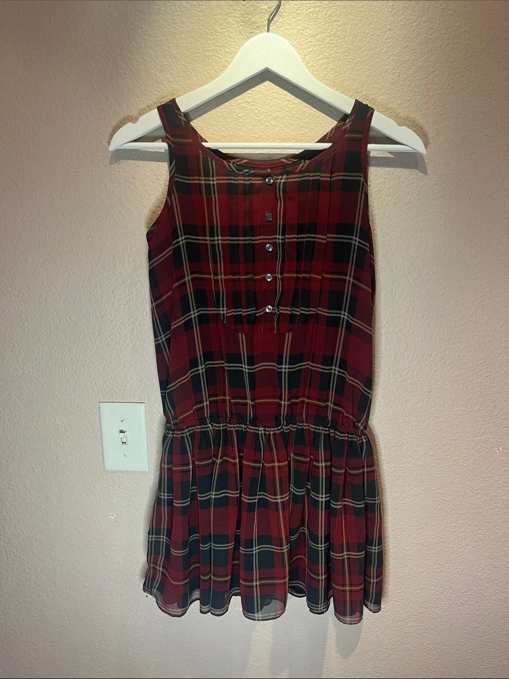 Ralph Lauren Girl’s Lined Plaid Dress Size 12